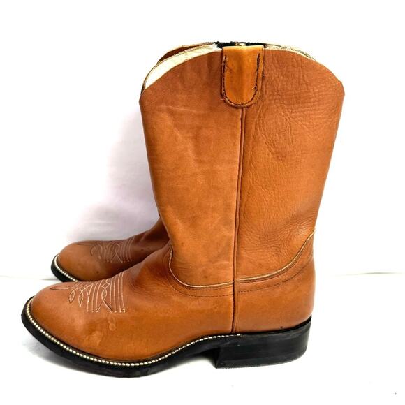 Hondo Tan Leather Men’s Boots Size 8 EE - Picture 3 of 10